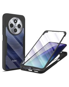 Techsuit ColorVerse 360 Case + Screen Protector Θήκη Black (Xiaomi Redmi 14C / Redmi A4 / Poco C75)