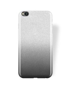 Forcell Glitter Shine Cover Hard Case Clear / Black (Xiaomi Redmi Go)