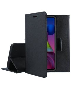 Tel1 Fancy Diary Case Θήκη Πορτοφόλι με δυνατότητα Stand Black (Xiaomi Redmi Note 11 Pro 4G / 11 Pro 5G / 12 Pro 4G)