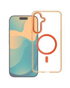 Frame Clear Hybrid Mag Cover Case Θήκη με MagSafe Hermes Orange (Xiaomi Redmi 15C 5G) - MT83233