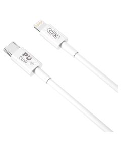 XO NB-Q189A Cable Καλώδιο Φόρτισης PD 20W Lightning σε Type-C 1m - White - MT82605