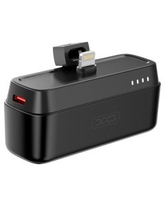 XO PR244 Mini Power Bank 5000mAh Lightning Port 20W Εξωτερική Μπαταρία - Black