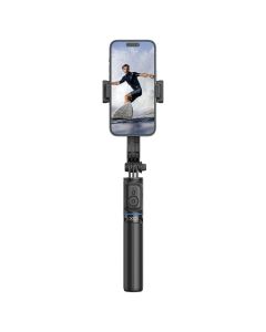 XO SS13 Selfie Stick 106cm with Tripod / Stand and Bluetooth Remote για Κινητά - Black