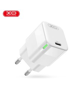 XO CE06 GaN Wall Charger Type-C PD QC 30W Αντάπτορας Φόρτισης Τοίχου - White - MT82608