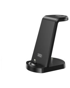 XO WX035 3in1 Charging Stand with Lightning Connector 15W Ασύρματος Φορτιστής (Apple Watch Series) Black