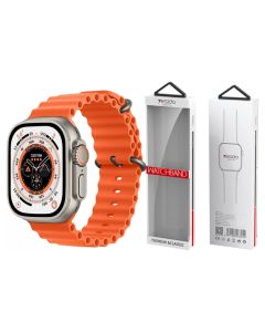 Yesido WB21 Silicone Loop Strap Orange - Λουράκι Σιλικόνης Apple Watch 40/41/42mm (4/5/6/7/8/9/10/11/SE) - MT83066