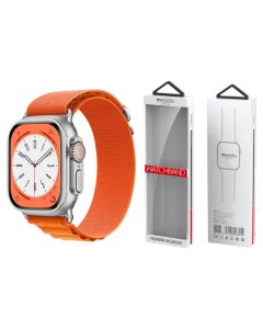 Yesido WB24 Sports Loop Strap Orange - Υφασμάτινο Λουράκι Apple Watch 44/45/46/49mm (4/5/6/7/8/9/10/11/SE/ULTRA 1/2/3) - MT83067