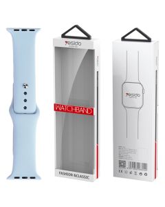 Yesido WB44 Silicone Strap Light Blue (97+132) L Λουράκι Σιλικόνης Apple Watch 40/41/42mm (4/5/6/7/8/9/10/11/SE) - MT83061