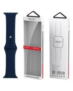 Yesido WB44 Silicone Strap Deep Blue (97+110) S Λουράκι Σιλικόνης Apple Watch 40/41/42mm (4/5/6/7/8/9/10/11/SE) - MT83062