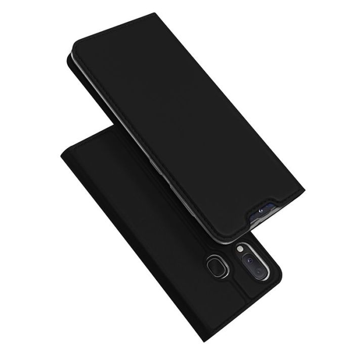 DUX DUCIS SkinPro Wallet Case Θήκη Πορτοφόλι με Stand - Black (Samsung  Galaxy A20e)