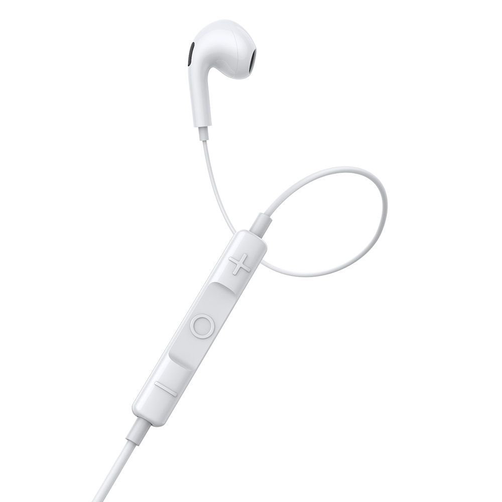 Baseus Encok C17 Type C Lateral In-Ear Earbuds (NGCR010002) Ακουστικά με Ενσωματωμένο Μικρόφωνο - White