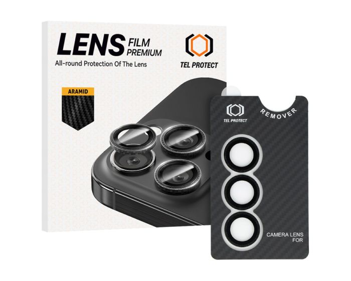 Tel Protect 3D Camera Lens Tempered Glass Prοtector Aramid (Samsung Galaxy S25 Plus)