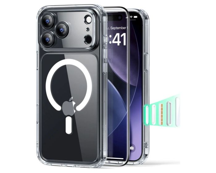 ESR Classic Hybrid MagSafe Case with Camera Buttons & Tempered Glass Clear (iPhone 17 Pro) - MT82721