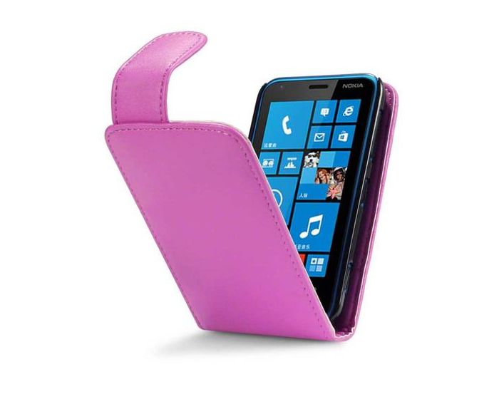 Qubits Θήκη Πορτοφόλι Flip Wallet Case (117-001-170) Ροζ (Nokia Lumia 620)