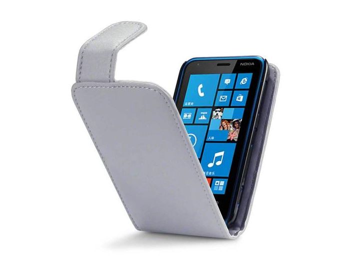 Qubits Θήκη Πορτοφόλι Flip Wallet Case (117-001-176) Γκρι (Nokia Lumia 620)