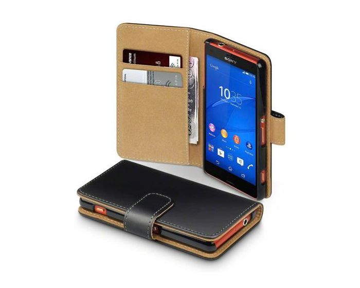Terrapin Θήκη Πορτοφόλι Wallet Case (117-005-311) Μαύρο (Sony Xperia Z3 Compact / mini)