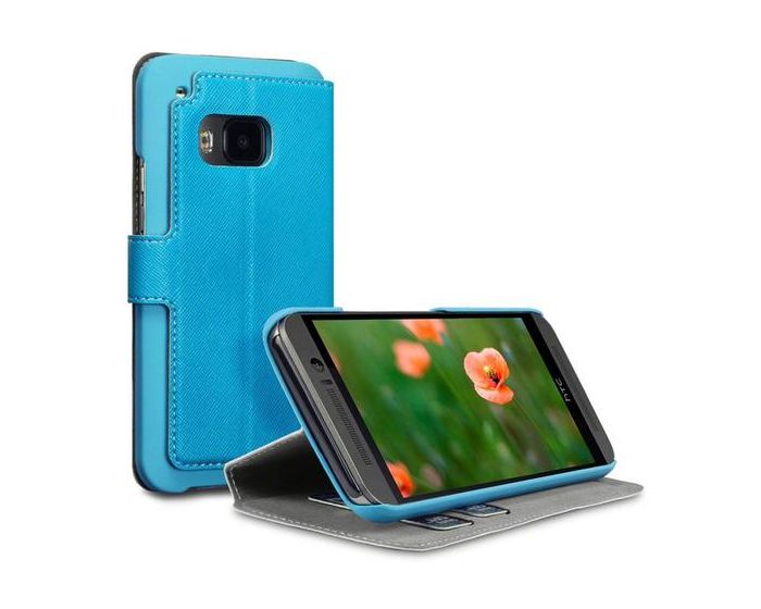 Covert Θήκη Πορτοφόλι Stand Case (117-028-249) Γαλάζιo (HTC One M9)