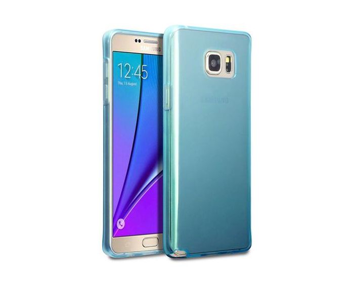 Terrapin Θήκη Σιλικόνης Slim Fit Silicone Case (118-002-515) Ημιδιάφανη Γαλάζια (Samsung Galaxy Note 5)