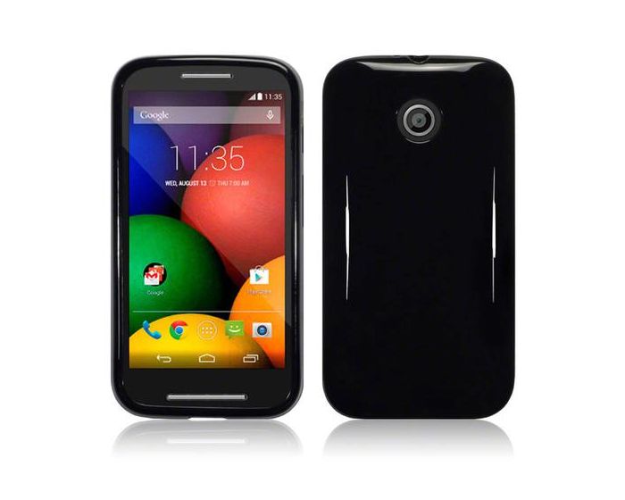 Terrapin Θήκη Σιλικόνης Slim Fit Silicone Case (118-003-017) Μαύρη (Motorola Moto E)