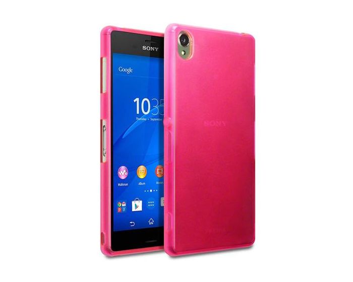 Terrapin Θήκη Σιλικόνης Slim Fit Silicone Case (118-005-227) Ημιδιάφανη Ροζ (Sony Xperia Z3+ / Z4)
