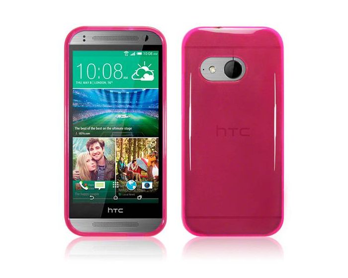 Terrapin Θήκη Σιλικόνης Slim Fit Silicone Case (118-028-221) Ημιδιάφανη Ροζ (HTC One Mini 2)
