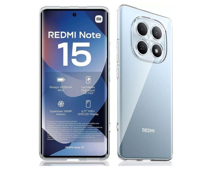 2mm Silicone Case Camera Protection Θήκη Σιλικόνης Διάφανο (Xiaomi Redmi Note 15 4G) - MT82825