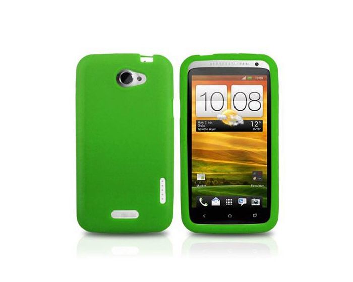 OEM Case Θήκη από Μαλακή Σιλικόνη - Πράσινο (HTC One X/XL)