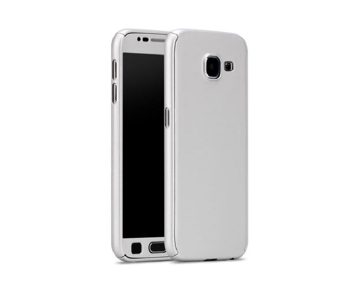 360 Full Cover Case & Tempered Glass - White (Samsung Galaxy A3 2017)