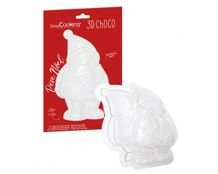 Scrap Cooking 3D Chocolate Mould Santa Claus (SCC-6758) 3D Καλούπι Άγιος Βασίλης
