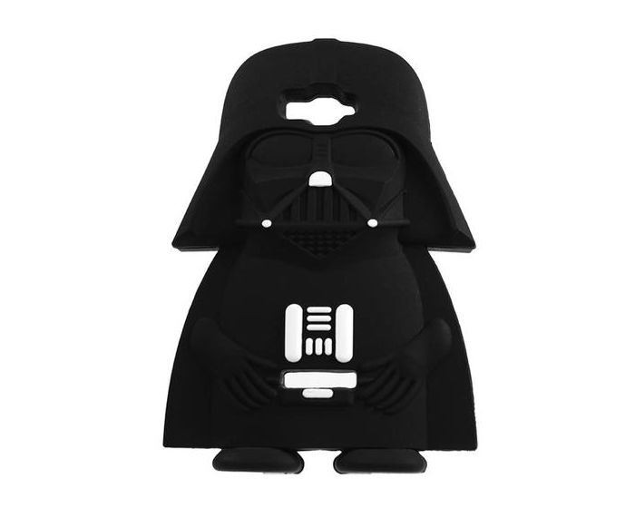 XCase 3D Silicone Case - Θήκη Σιλικόνης Μαύρο Darth Vader (Alcatel OneTouch Pop C7)