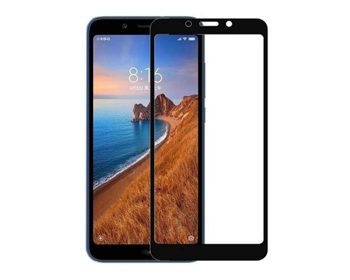 3D Full Glue Full Face Curved Black Αντιχαρακτικό Γυαλί 9H Tempered Glass (Xiaomi Redmi 7A)