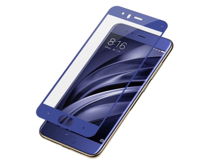 3D Full Face Curved Blue Αντιχαρακτικό Γυαλί 9H Tempered Glass (Xiaomi Mi6)