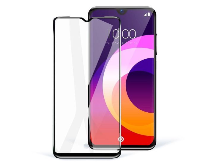3D Full Glue Full Face Ceramic Black Αντιχαρακτικό Γυαλί 9H Tempered Glass (Samsung Galaxy A22 4G)