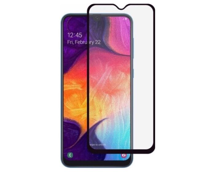 3D Full Glue Full Face Ceramic Black Αντιχαρακτικό Γυαλί 9H Tempered Glass (Samsung Galaxy A50 / A30 / A20)