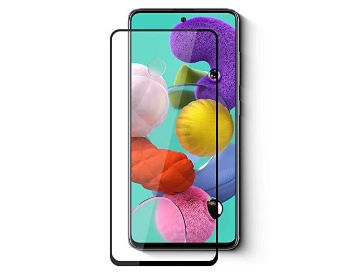 3D Full Glue Full Face Ceramic Black Αντιχαρακτικό Γυαλί 9H Tempered Glass (Samsung Galaxy M51)