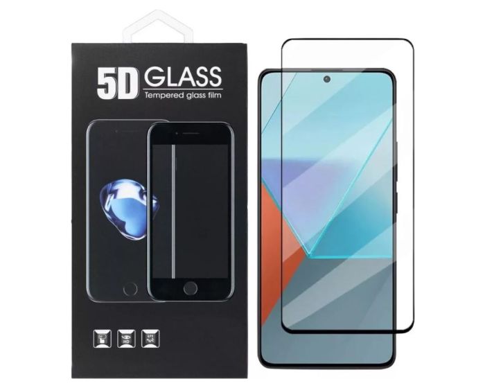 3D Full Glue Full Face Black Αντιχαρακτικό Γυαλί 9H Tempered Glass (Xiaomi Redmi Note 13 4G)