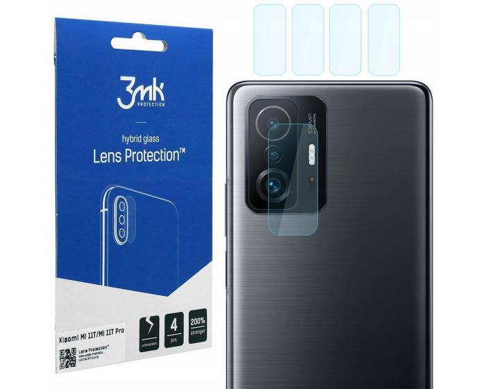 3mk FG Camera Lens 7H Flexible Glass Film Prοtector 4-Pack (Xiaomi 11T / 11T Pro)