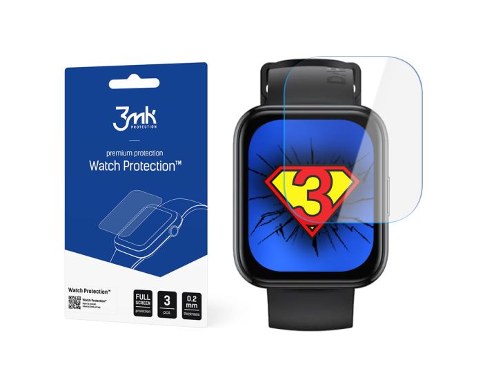 3mk Curved Arc Screen Protector 3 Τεμ. (Realme Watch 2 Pro)