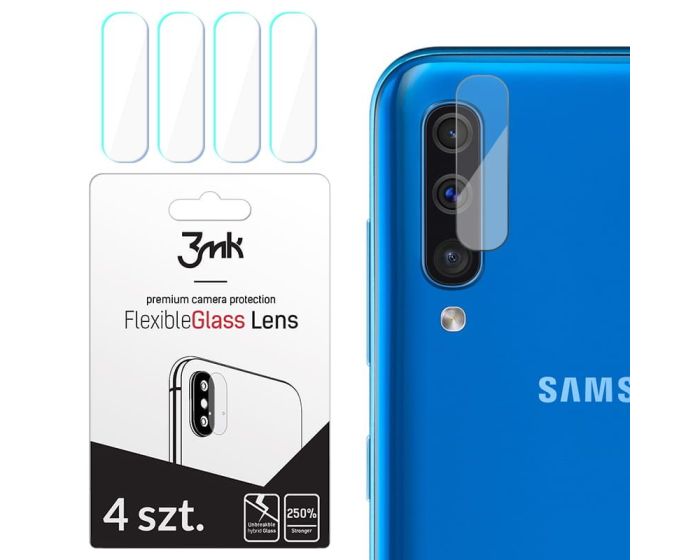 3MK FG Camera Lens 7H Flexible Glass Film Prοtector 4-Pack (Samsung Galaxy A50)