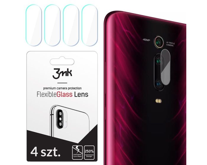 3MK FG Camera Lens 7H Flexible Glass Film Prοtector 4-Pack (Xiaomi Mi 9T / K20 Pro)