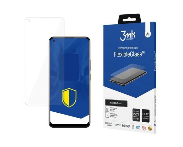 3mk Premium Flexible 7H Tempered Glass 0.3mm - (Realme 8 / 8 Pro)