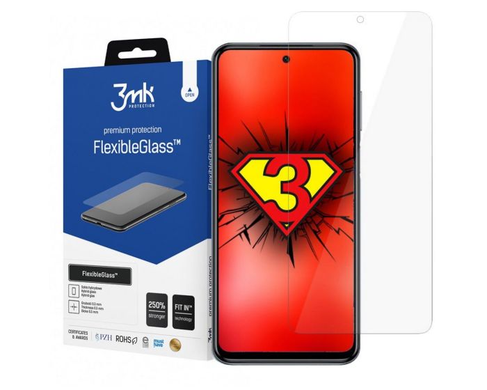 3mk Premium Flexible 7H Tempered Glass 0.3mm - (Xiaomi Redmi Note 10 / 10S / Poco M5s)