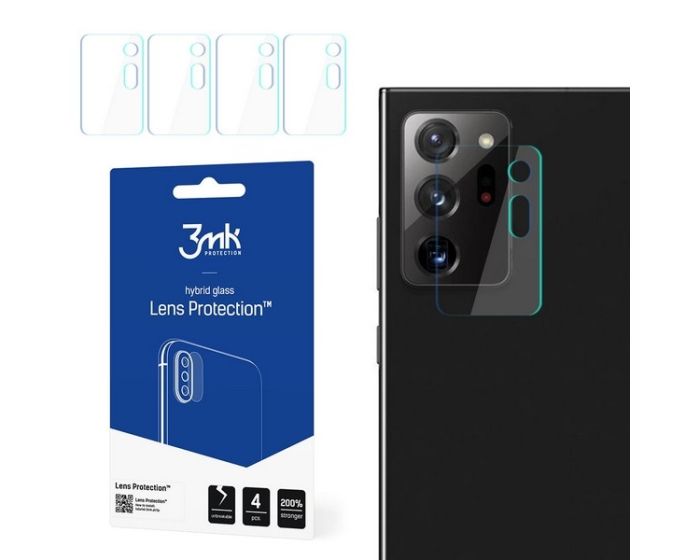 3mk FG Camera Lens 7H Flexible Glass Film Prοtector 4-Pack (Samsung Galaxy Note 20 Ultra)