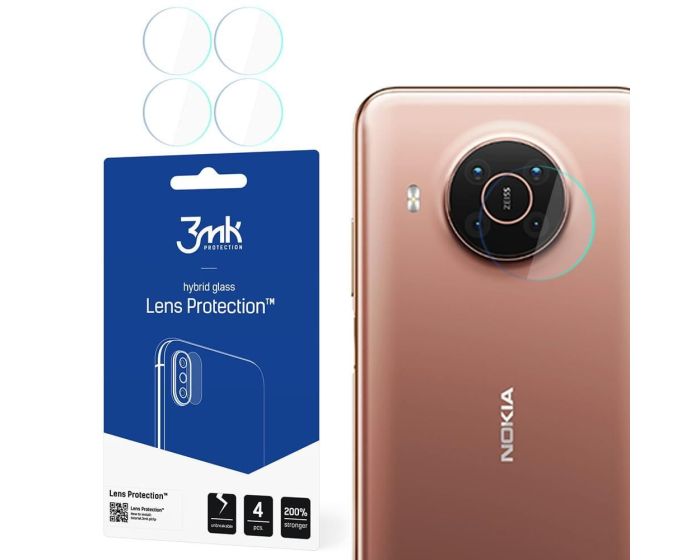 3mk FG Camera Lens 7H Flexible Glass Film Prοtector 4-Pack (Nokia X20)
