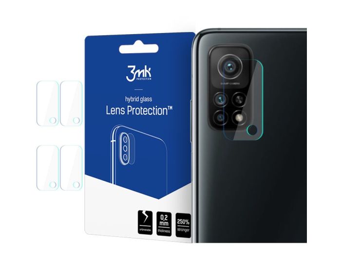3mk FG Camera Lens 7H Flexible Glass Film Prοtector 4-Pack (Xiaomi Mi 10T 5G / 10T Pro 5G)