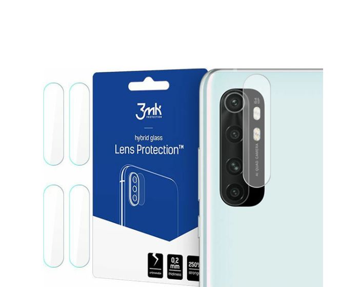 3mk FG Camera Lens 7H Flexible Glass Film Prοtector 4-Pack (Xiaomi Mi Note 10 Lite)