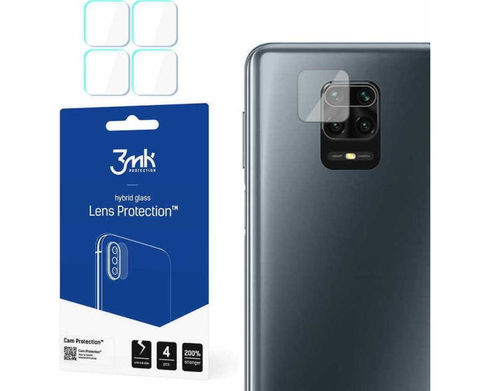 3mk FG Camera Lens 7H Flexible Glass Film Prοtector 4-Pack (Xiaomi Redmi Note 9s)