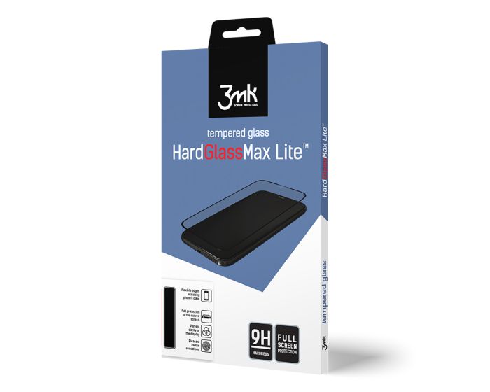 3mk HardGlass Max Lite Full Face Αντιχαρακτικό Γυαλί 9H Tempered Glass (Motorola Moto G9 Plus)