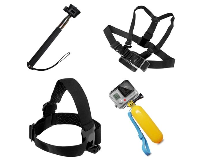 Set of 5 in 1 Action Camera Accessories Kit for GoPro / SJCAM Σετ Αξεσουάρ για GoPro / SJCAM - MT83074