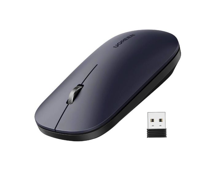 UGREEN Handy Wireless USB Mouse (MU001) Ασύρματο Ποντίκι Υπολογιστή - Black